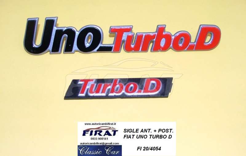 SIGLA FIAT UNO TURBO D. ANT.+POST.